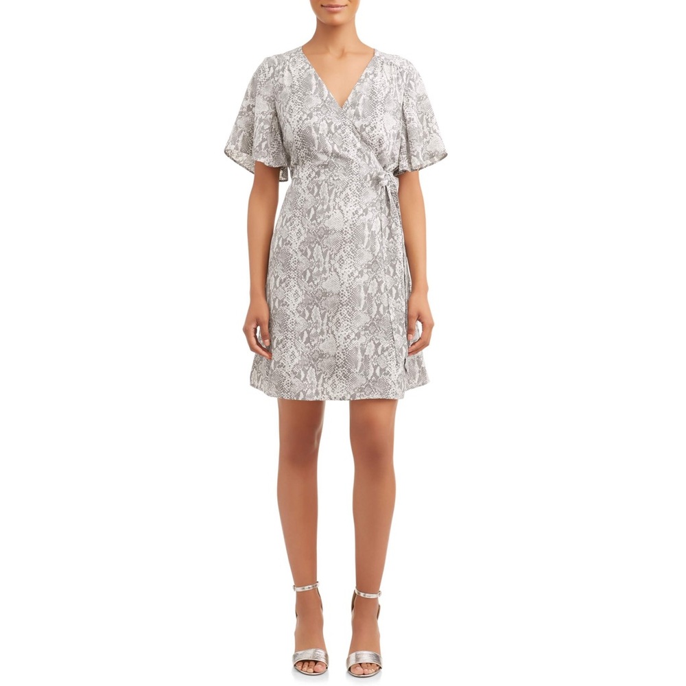 Snakeskin Wrap Dress